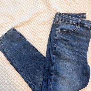 American Eagle Outfitters Women's Dark Blue Skinny Jeans